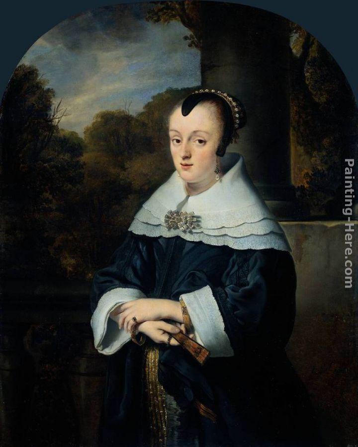 Maria Rey, Wife of Roelof Meulenaer painting - Ferdinand Bol Maria Rey, Wife of Roelof Meulenaer art painting